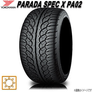 サマータイヤ 新品 ヨコハマ PARADA SPEC X PA02 パラダ 295/35R24インチ 110V 4本セット