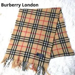 Burberry London　ノバチェック柄 マフラー　100%カシミア