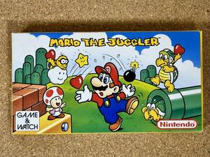 【美品】ゲームウォッチ MARIO THE JUGGLER ニューワイドスクリーン 任天堂 マリオザジャグラー Game＆Watch