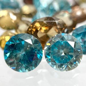 1円〜!!◯天然ジルコンおまとめ50.5ct◯n 約10.1g ルース 裸石 宝石 zircon jewelry ジュエリー w4 18