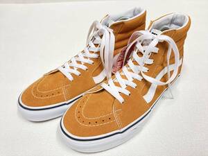 VANS レア!! SK-8 Hi オレンジ系 スエード US8.5 (26.5cm) アメリカ企画限定!! バンズ ハイトップ