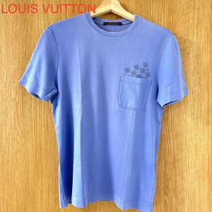 希少　LOUIS VUITTON ルイヴィトン　Tシャツ　ダミエ柄　ポケット　カットソー　半袖 ポケットTシャツ