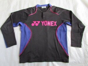 メンズ Sサイズ YONEX 長袖 USED 軽い引っ掛け有り 起毛裏地 ライト トレーナー ジャケット 身長 162～168cm テニス バドミントン