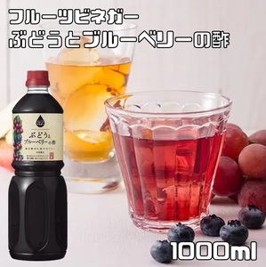 ぶどうとブルーベリーの酢 1L 内堀醸造 フルーツビネガー 1000ml ぶどう酢 果実酢 飲用酢 希釈タイプ