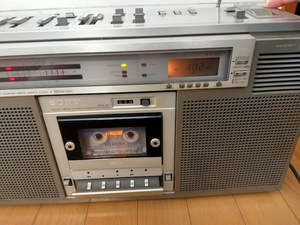 ラジカセ SONY CFS-D7取扱い説明書付き。