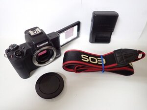 CANON EOS Kiss M キヤノン ミラーレス一眼レフカメラ ボディ 動作品 ∩ 70EC2-1