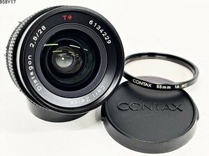 ★CONTAX コンタックス Carl Zeiss カールツァイス Distagon 2.8/28 T* 一眼レフ カメラ レンズ 55mm 1A MC フィルター 958Y17-12