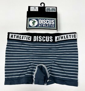 М ★ DISCUS 立体成型ボクサーパンツ アースブルーボーダー