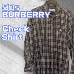 90s BURBERRY バーバリー チェックシャツ