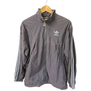 00s Early Adidas Shell Jacket, Nylon, Size S, Gray