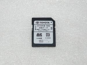 トヨタ純正 NSZT-W61G NSCT-W61 2018年 秋 地図 SDカード