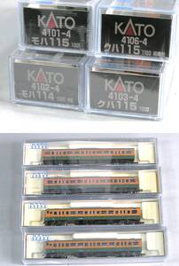 KATO 　クハ115　2両+モハ114、115　M付き4両セット　先頭車仕様　（極美品） ①