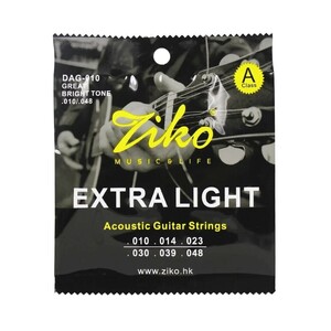 Ziko アコースティックギター弦 10-48 1セット 