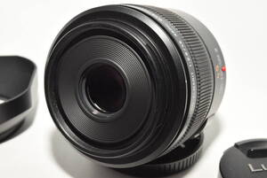 【美品】 Panasonic マイクロフォーサーズ用 ライカ DG MACRO-ELMARIT 45mm F2.8 ASPH. MEGA O.I.S 単焦点 マクロレンズ H-ES045　#6795