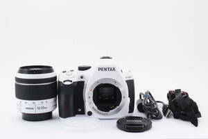 PENTAX ペンタックス K-50 16.3MP DSLR ホワイト +18-55mm F/3.5-5.6 8GBカード付き #286