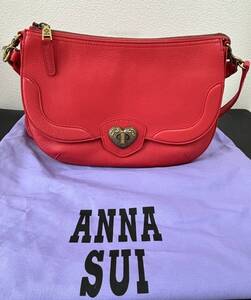 ANNA SUI ヴィンテージハンドバッグピンク当時物★2189管理番号