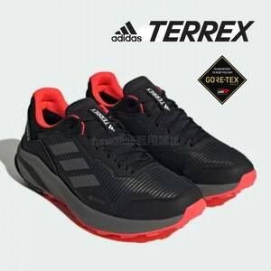 新品 adidas【24.5cm】テレックス GORE-TEX アディダス 防水 トレイル シューズ TERREX 靴 スニーカー 登山 ゴアテックス 黒 1233