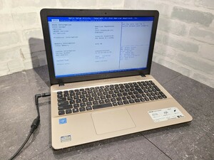 【ジャンク品】管1A81 ASUS X541S CPU Celeron N3060 Bios起動OK HDD無し、HDDマウント有り、メモリー4GB(オンボード)、バッテリー無し 