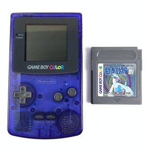 NINTENDO 任天堂 CGB-001 ゲームボーイカラー ミッドナイトブルー トイザらス限定 ゲーム機本体 ゲームソフト付き＊簡易検査品