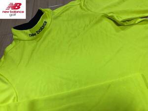 ・スピード発送 NewBalanceGolf(ニューバランスゴルフ) 秋冬 ストレッチ ハイネック 長袖Tシャツ 012-3267202(イエロー)５