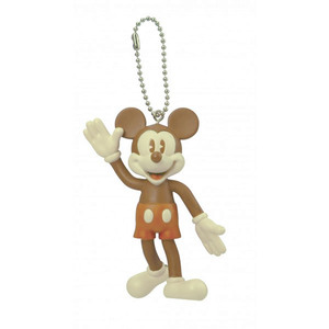 Disney (ディズニー) Mickey Mouse (ミッキーマウス) Retro Vintage Colored Bendable Figure フィギュアタイプ キーホルダー