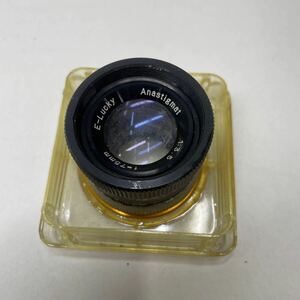 ジャンク/返品不可 レンズ Fujimoto フジモト E-Lucky Anastigmat 75mm F3.5 #j01975 j2