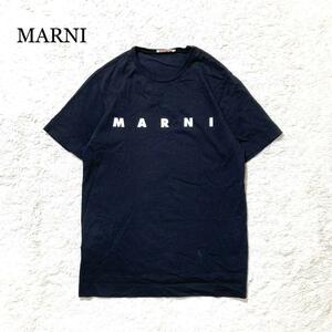 【極美品】MARNI マルニ Tシャツ ブラック 半袖 ロゴ入り キッズ 14