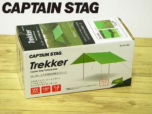 【新品】CAPTAIN STAG / キャプテンスタッグ：Trekker / トレッカー：レクタ290×180UV (1～2人用) コンパクトタープ UA-1084 グリーン ⑦