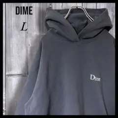 【希少品】DIME ダイム　ワンポイント　刺繍ロゴ　パーカー　ネイビー