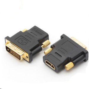 「定形外対応　即納」HDMI DVI 変換アダプタ オス-メス 双方向伝送 1080P 金メッキ (DVI-D 24+1) 0