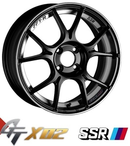 送料無料 タント スペーシア N-BOX ムーヴ DAYS などに SSR GTX02 グロスブラック 165/45R16 タイヤホイールセット