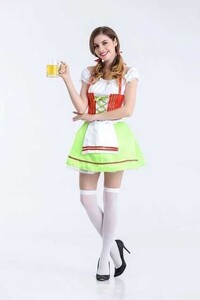 16-4 セクシー コスプレ ビールガール 民族衣装 ディアンドル チロリアン ドイツ メイド コスプレ衣装 オクトーバーフェスト 衣装