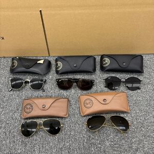 37◎1円スタート・5点まとめ◎ Ray-Ban レイバン サングラス ブラック 黒 べっ甲 装飾品 アクセサリー 小物 保存箱 レディース メンズ