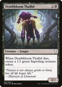 MTG ■黒/英語版■ 《死花のサリッド/Deathbloom Thallid》ドミナリア DOM