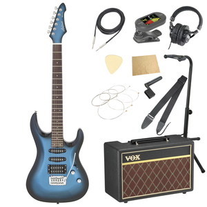エレキギター 入門セット AriaProII MAC-STD Metallic Blue Shade VOXアンプ付き 11点セット アリアプロ2 ギター 初心者セット
