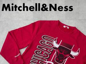 ☆送料無料☆ Mitchell＆Ness ミッチェルアンドネス USA直輸入 古着 CHICAGO BULLS シカゴ・ブルズ スウェット トレーナー 裏起毛 メンズ M