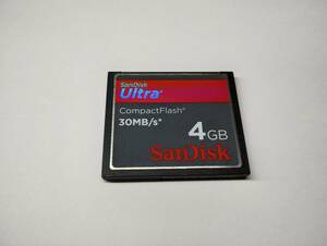 4GB　SanDisk　ultra　30MB/s　CFカード フォーマット済み　メモリーカード　コンパクトフラッシュカード