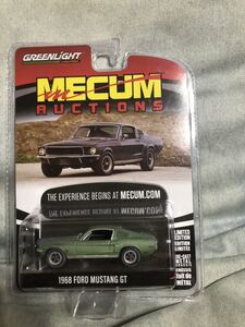 送料込 GREENLIGHT MECUM AUCTIONS 1968 FORD MUSTANG GT グリーンライト フォード マスタング ファストバック ホットウィール hotwheels