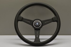 NARDI ステアリング クラシック 黒レザー/黒スポーク 36Φ 6061-36-2001