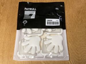 送料無料 IKEA PATRULL テーブル角ガード 角クッション 幼児ガード コーナーガード ホワイト８個セット AA-460161-2 ミッキー　手型