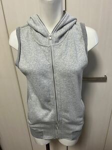 DOUBLE STANDARD CLOTHING　ダブスタ　タンクスウェットパーカー　グレー　36サイズ