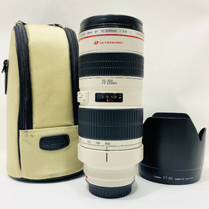 1円～ Canon キャノン EF 70-200mm F2.8 L USM ULTRASONIC 望遠 ズームレンズ ケース レンズフード付き 動作未確認