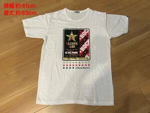 中古 当時物 矢沢永吉 YAZAWA 激レア グッズ 入手困難 ロゴ 衣類 Tシャツ 半袖 半袖Tシャツ 白 ホワイト Mサイズ