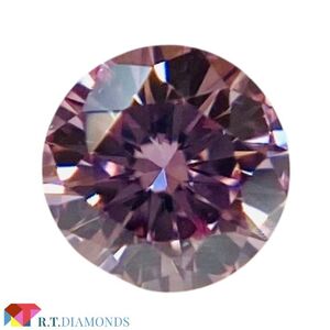 FANCY INTENSE PURPLISH PINK 0.069ct RD/RT2562/CGL