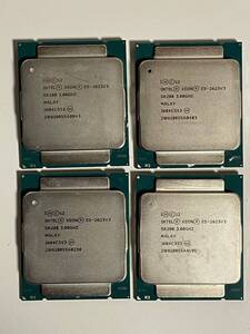 送料無料 intel XEON E5-2623V3 4枚セット Intel CPU 3.0GHz/ターボ最大3.5Ghz 4コア 8スレッド ソケット FCLGA2011 サーバー用 中古品