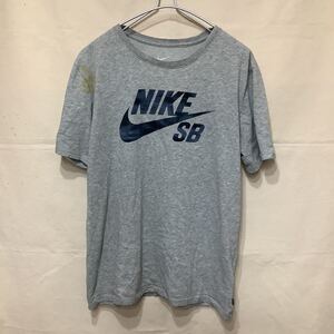 214、ジャンク品ナイキSBプリントTシャツサイズLNIKE スケボースケーター古着アメカジUSAアメリカ