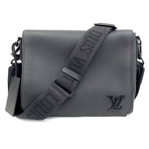 【中古】LOUIS VUITTON ルイヴィトン バッグ　テイクオフ メッセンジャー LV アエログラム ショルダー メンズ 　M57080　ノワール（黒）