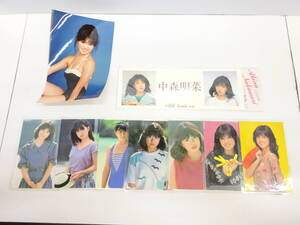 アイドル祭 中森明菜 ブロマイド写真 おまとめ 9枚セット 昭和アイドル 80年代 当時物 現状品 コレクション 長期保管品