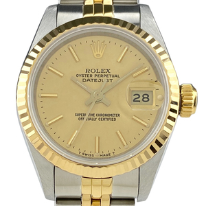 ロレックス ROLEX デイトジャスト 69173 腕時計 SS YG 自動巻き シャンパンゴールド レディース 【中古】