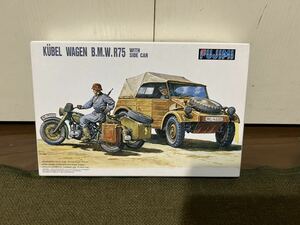 【1/76】フジミ ドイツ軍 キューベルワーゲン/BMW R75サイドカー 未使用品 プラモデル